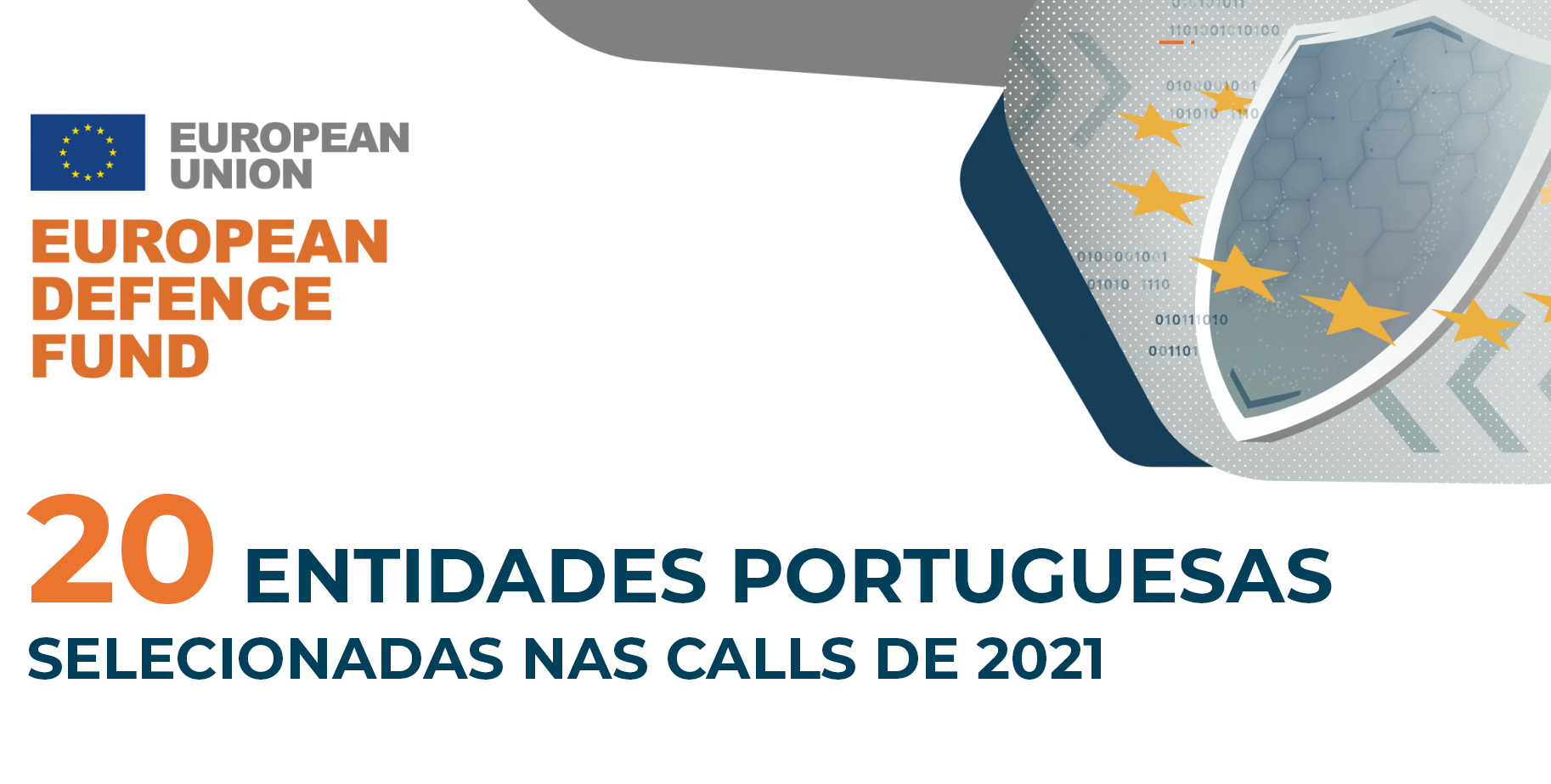 20 entidades portuguesas selecionadas nas calls de 2021 do Fundo Europeu de Defesa